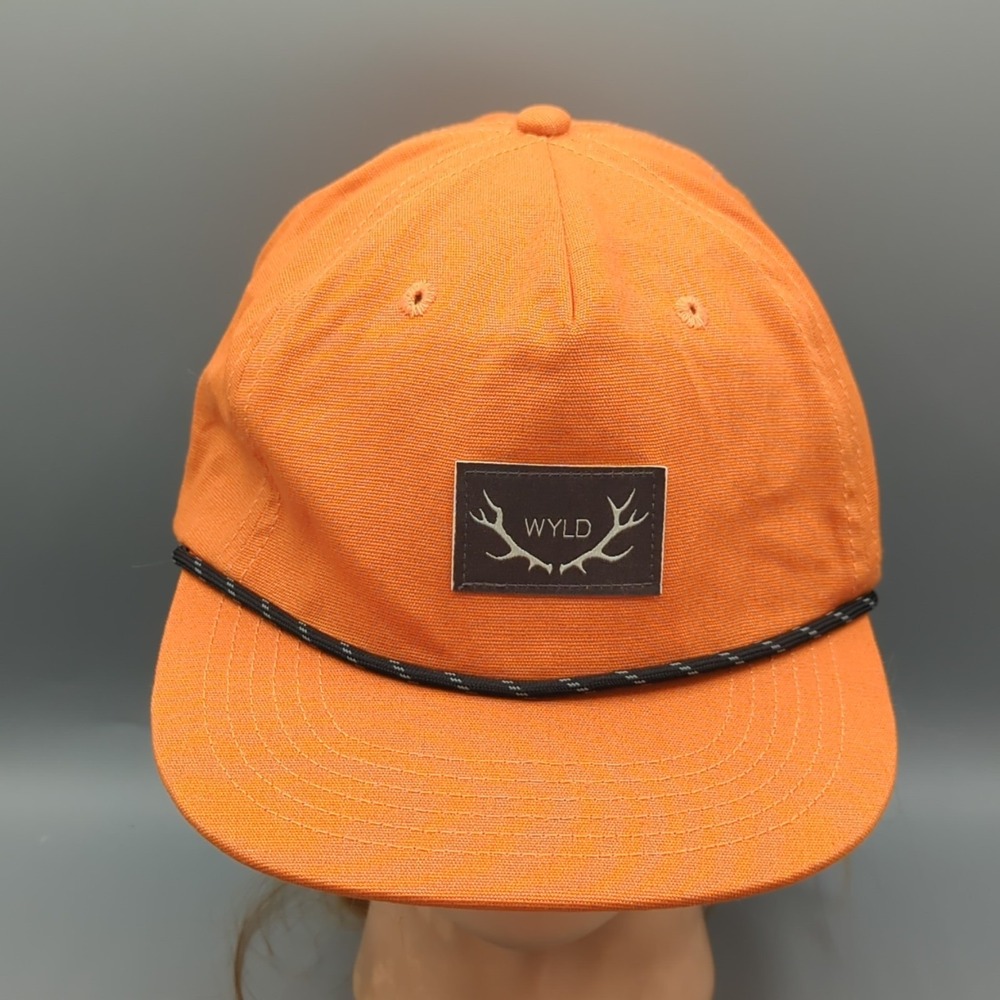 WYLD Cannabis Co California Trucker Hat Cap Rope Snapback Burnt Orange